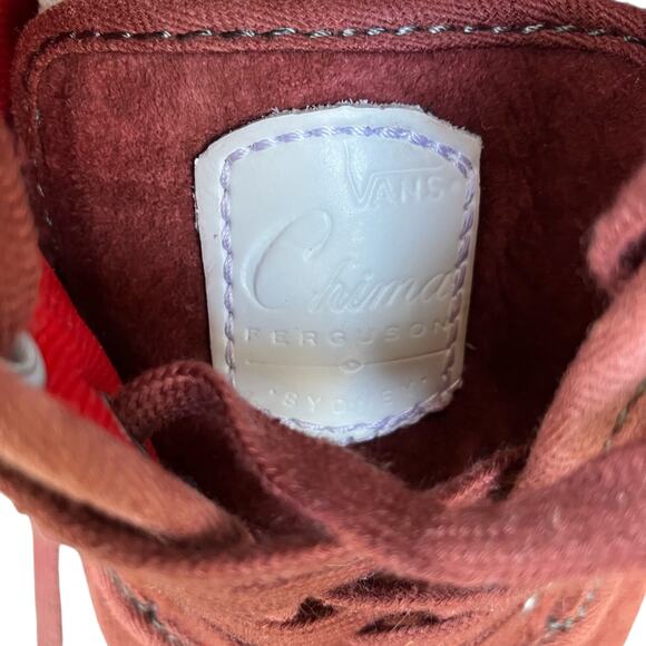 Vans Burgundy Suede Classic Low Top Sneakers Size 11 - Picture 6 of 8